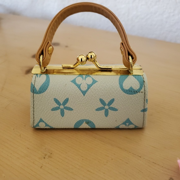 American Girl Designer Faux Pebble Leather Handbag & Headband Vintage Early 2000 - Picture 3 of 7